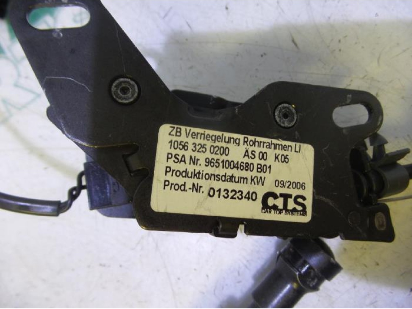 Peugeot - 307 - Commande toit escamotable