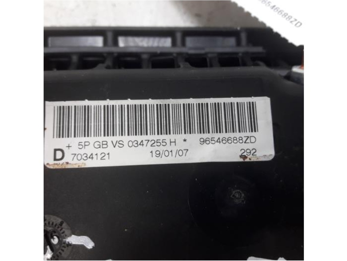 Peugeot - 207 - Airbag Sitz (Sitzplatz)
