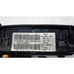 Peugeot - 307 - Heater control panel