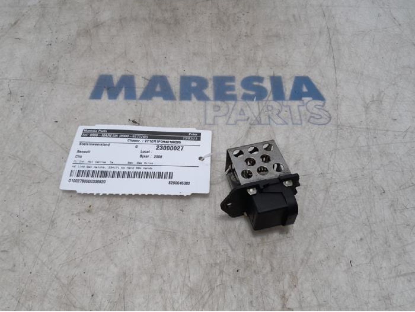 Renault - Clio - Cooling fan resistor