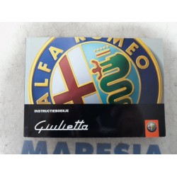 Alfa Romeo - Giulietta - Instructie Boekje
