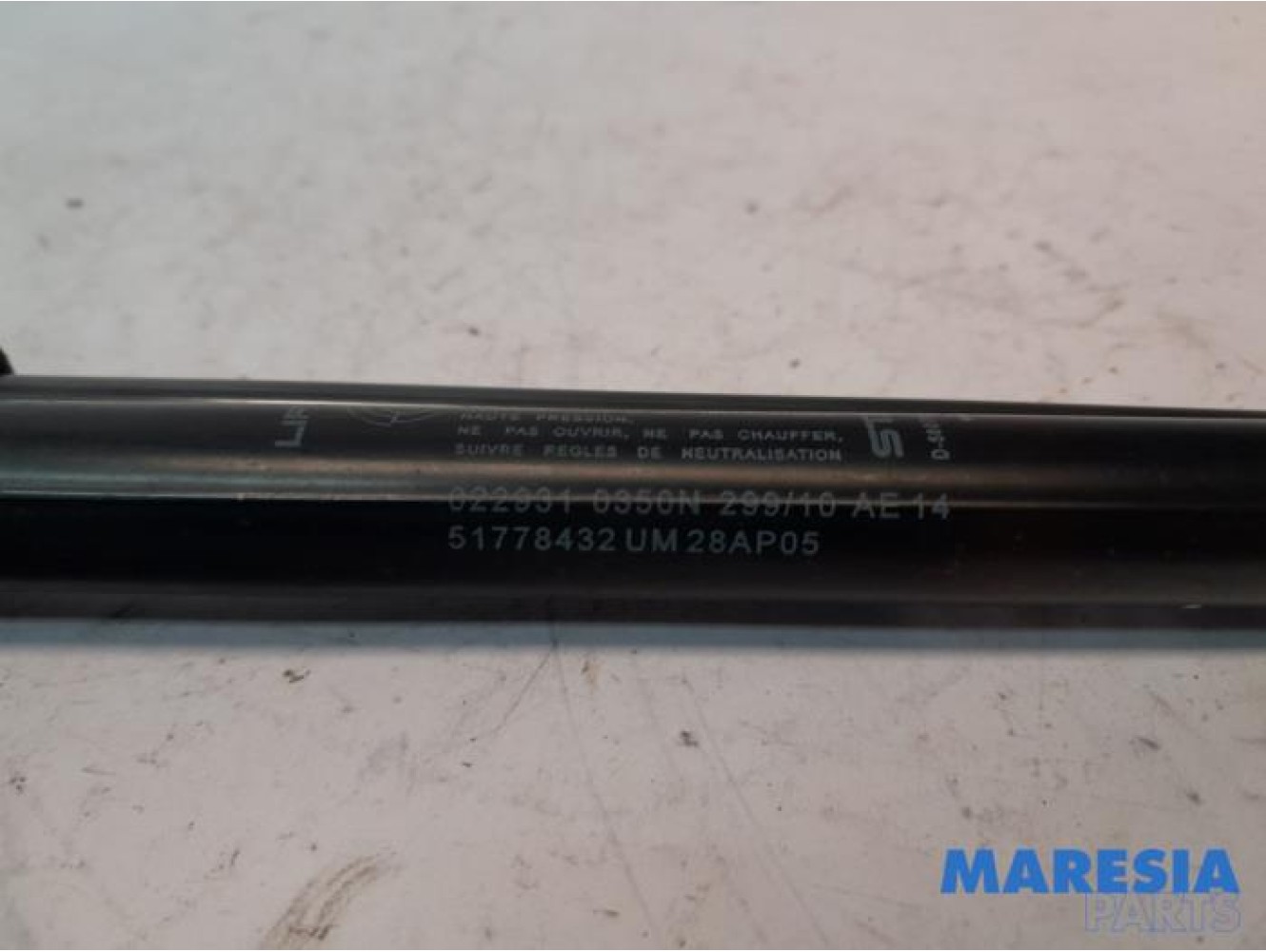 Fiat - Punto - Set of tailgate gas struts