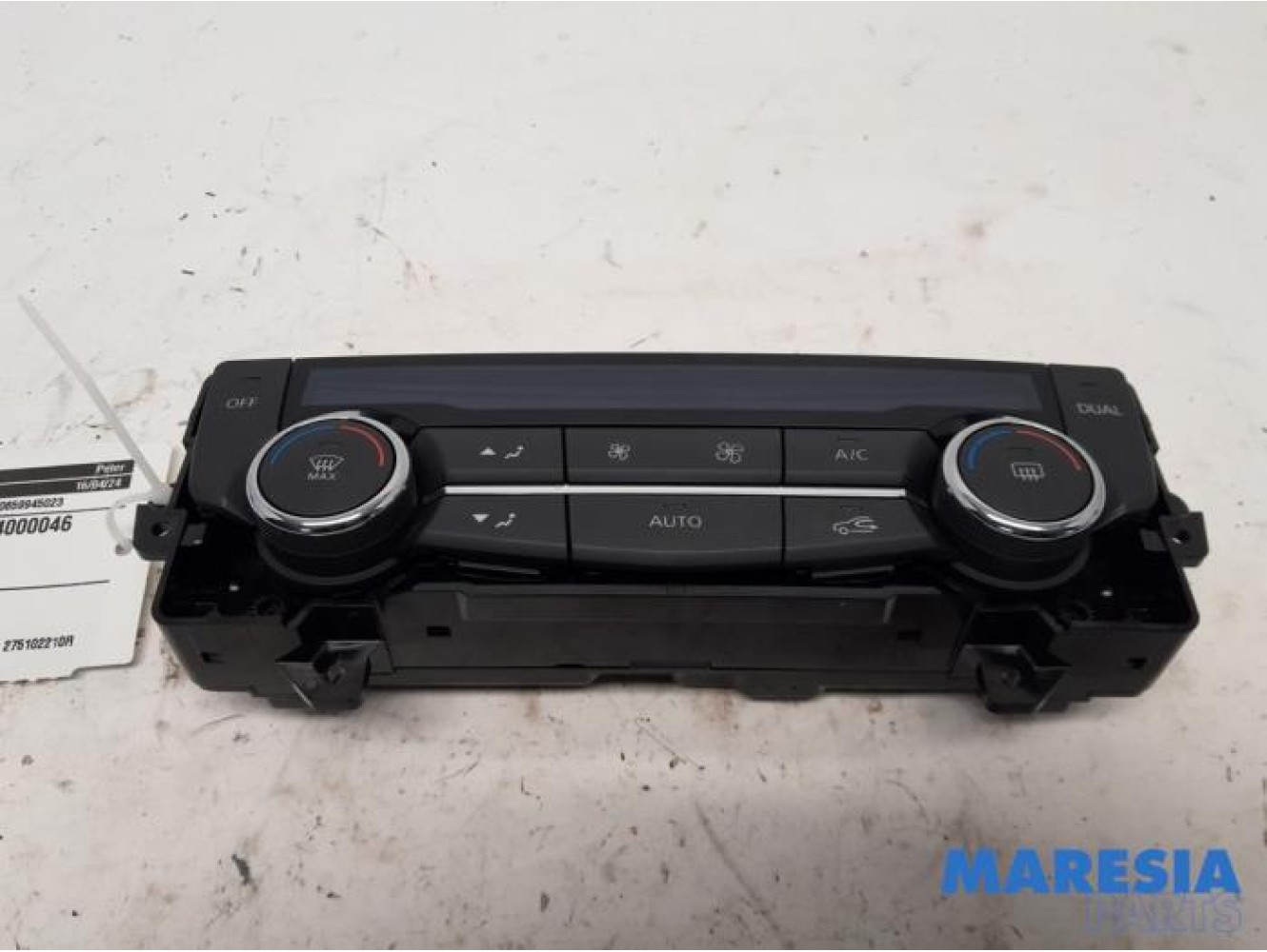 Renault - Kadjar - Heater control panel