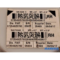 Fiat - 500 - Rear seatbelt, right