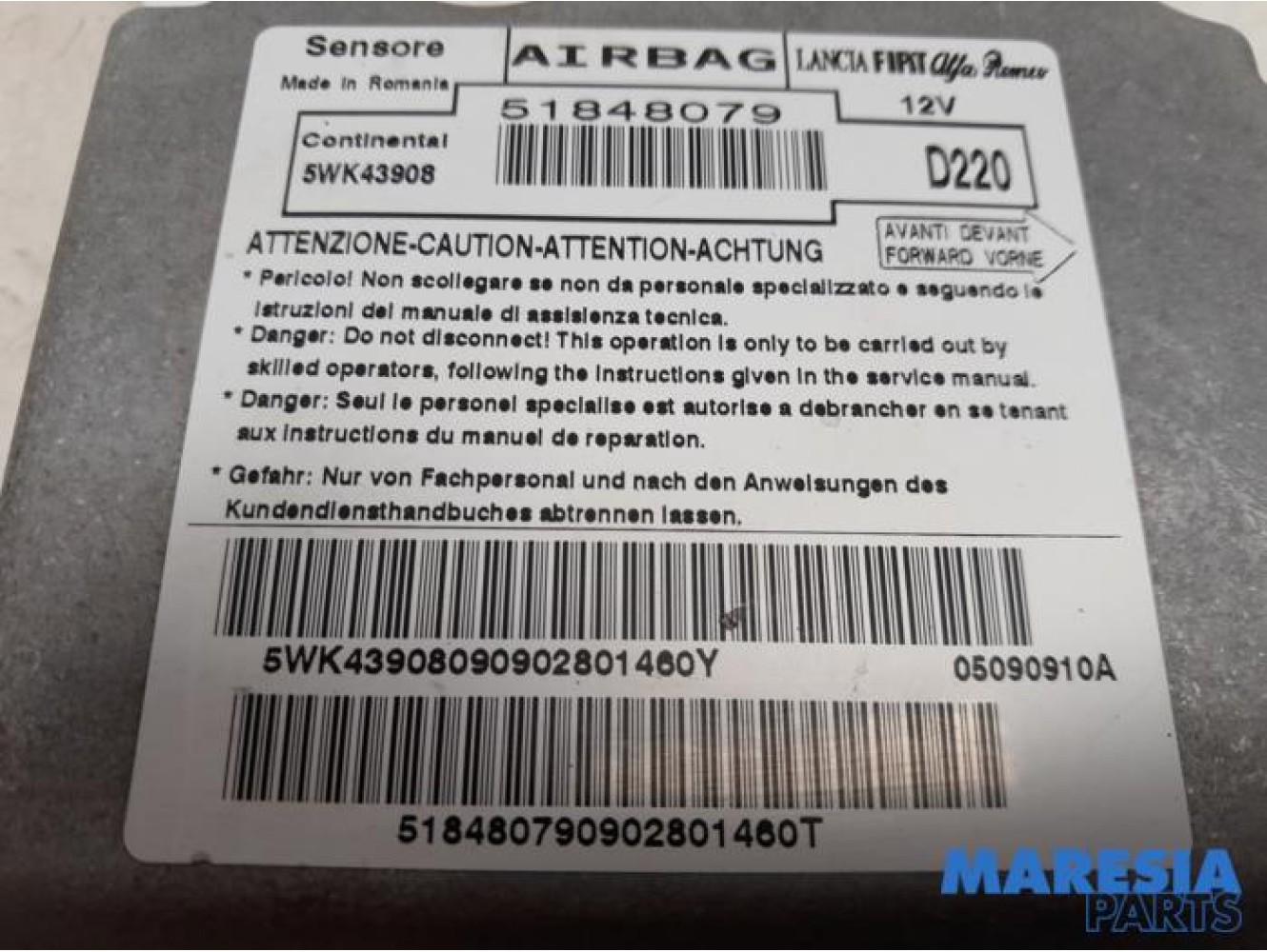 Fiat - 500 - Airbag Module