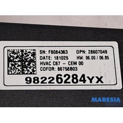 Opel - Crossland X - Heater control panel