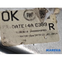Fiat - Panda - Rear door window mechanism 4-door, right