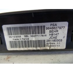 Peugeot - 307 - Heater control panel