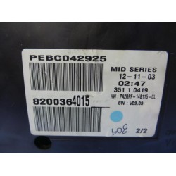 Renault - Megane - Instrument panel