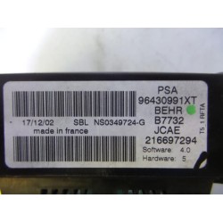 Peugeot - 307 - Heater control panel
